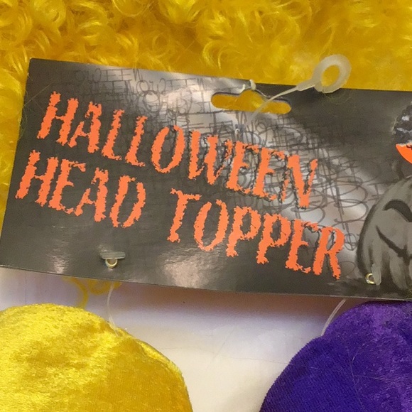 ☘️2 for $10 Sale☘️Halloween, Mardi Gras hat toppers w hair, new etc - Picture 2 of 7